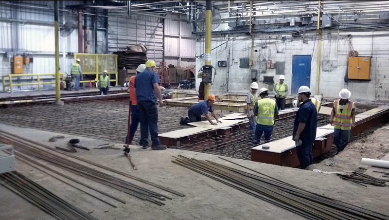 Pre-pour preparation at the corrugator